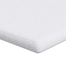 Madras topper Hvid 120 x 200 cm Jacquard Stof