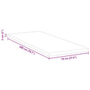 Minde skum madras top 70 x 200 cm Thick Stof-100% polyester