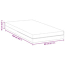 Madras Medium fast 80 x 160 cm Hvid