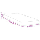 Madras Medium 90 x 190 cm Hvid