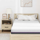 Memoryskummadras Medium 90 x 190 cm Hvid og Grå