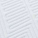 Madras Hvid og Blå 200 x 200 cm Jacquard stof