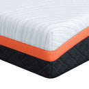 Madras Hvid og sort 90 x 190 cm Jacquard stof