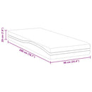 Madras Hvid og sort 90 x 200 cm Jacquard stof