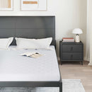 Madras Hvid 180 x 200 cm Jacquard stof