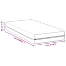 Madras Hvid 70 x 140 cm Pocket Spring