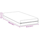 Madras Hvid 80 x 160 cm Pocket Spring