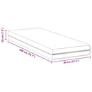 Madras Hvid 80 x 200 cm Pocket Spring