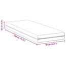 Madras Hvid 90 x 190 cm Pocket Spring