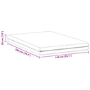 Madras Hvid 140 x 190 cm Pocket Spring