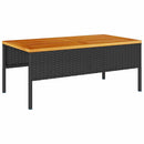 Havesofa Sæt 6 stk. Sort polyrattan