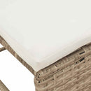 Havesofa Sæt 6 stk. Beige og creme polyrattan