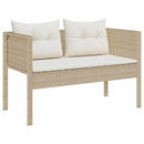Havesofa Sæt 6 stk. Beige og creme polyrattan