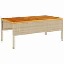Havesofa Sæt 6 stk. Beige og creme polyrattan