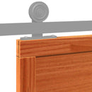 Ladedør Voksbrun 100 x 208 cm Massivt fyrretræ