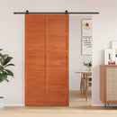 Ladedør Voksbrun 100 x 208 cm Massivt fyrretræ