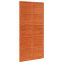 Ladedør Voksbrun 100 x 208 cm Massivt fyrretræ