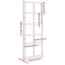 Ladedør Voksbrun 80 x 208 cm Massivt fyrretræ