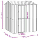 Fuglebur Antracit 215 x 210 x 247 cm Galvaniseret stål