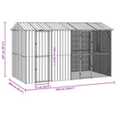 Fuglebur Antracit 430 x 208 x 247 cm Galvaniseret stål