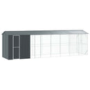 Fuglebur Antracit 860 x 208 x 247 cm Galvaniseret stål