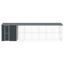 Fuglebur Antracit 860 x 208 x 247 cm Galvaniseret stål