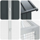 Fuglebur Antracit 621 x 208 x 247 cm Galvaniseret stål