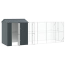 Fuglebur Antracit 621 x 208 x 247 cm Galvaniseret stål