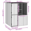 Fuglebur Antracit 165 x 165 x 200 cm Galvaniseret stål