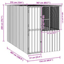 Fuglebur Antracit 165 x 318 x 200 cm Galvaniseret stål