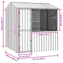 Fuglebur Antracit 215 x 209 x 230 cm Galvaniseret stål