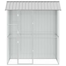 Fuglebur Grå 215 x 110 x 247 cm Galvaniseret stål