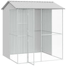 Fuglebur Grå 215 x 210 x 247 cm Galvaniseret stål