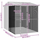 Fuglebur Antracit 215 x 310 x 247 cm Galvaniseret stål