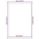 Dørmåtte Sort 60 x 90 cm Polypropylen