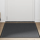 Dørmåtte Stribe Sort og Grå 90x150 cm