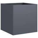 plantekasse 40x40x40 cm koldvalset stål antracitgrå - Xlshop.dk