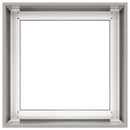 plantekasse 40x40x40 cm rustfrit stål