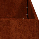 plantekasse rustfarvet 40x40x40 cm forvitringsstål