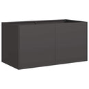 plantekasse 80x40x40 cm koldvalset stål sort - Xlshop.dk