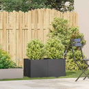 plantekasse 80x40x40 cm koldvalset stål sort - Xlshop.dk