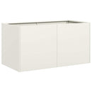 plantekasse hvid 80x40x40 cm koldvalset stål - Xlshop.dk