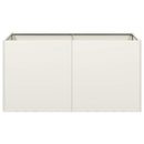 plantekasse hvid 80x40x40 cm koldvalset stål - Xlshop.dk