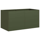 plantekasse olivengrøn 80x40x40 cm koldvalset stål - Xlshop.dk
