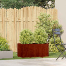 plantekasse rustfarvet 80x40x40 cm forvitringsstål