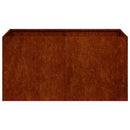 plantekasse rustfarvet 80x40x40 cm forvitringsstål
