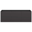 plantekasse sort 120x40x40 cm koldvalset stål - Xlshop.dk