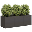 plantekasse sort 120x40x40 cm koldvalset stål - Xlshop.dk