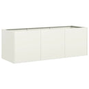 plantekasse hvid 120x40x40 cm koldvalset stål - Xlshop.dk