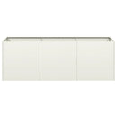 plantekasse hvid 120x40x40 cm koldvalset stål - Xlshop.dk